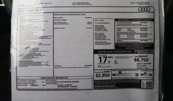 2021 Audi RS 7 PREMIUM PLUS QUATTRO AWD W/NAV full