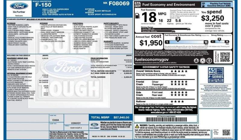 2022 Ford F-150 XLT Saleen Sportruck XR Yellow Label 4×4 full